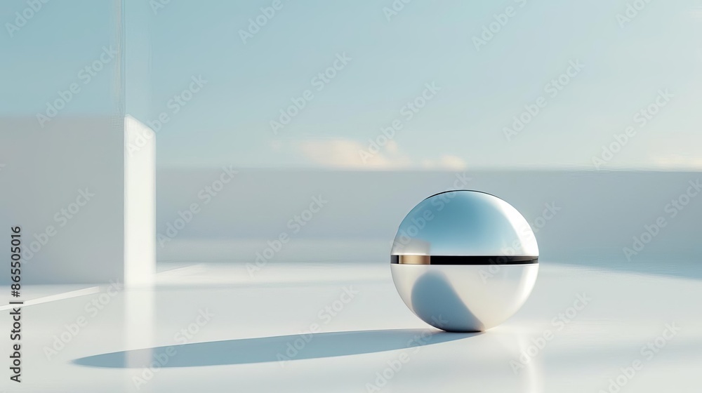An ultra-sharp image of a futuristic smart gadget with a clean minimalist design An ultra-sharp image of a futuristic smart gadget with a clean minimalist design