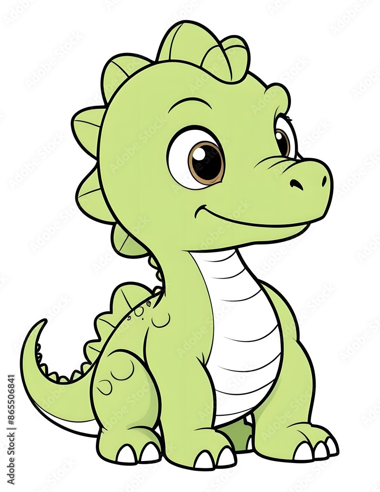 A Cute baby dinosaur in the jungle A Cute baby dinosaur in the jungle
