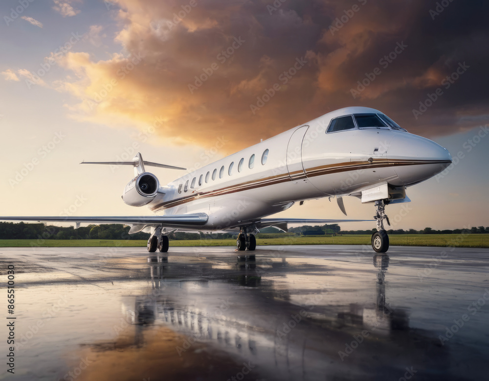 Lusso a portata di mano - Un jet privato in attesa sulla pista, simbolo di esclusività.
Lusso a portata di mano - Un jet privato in attesa sulla pista, simbolo di esclusività.