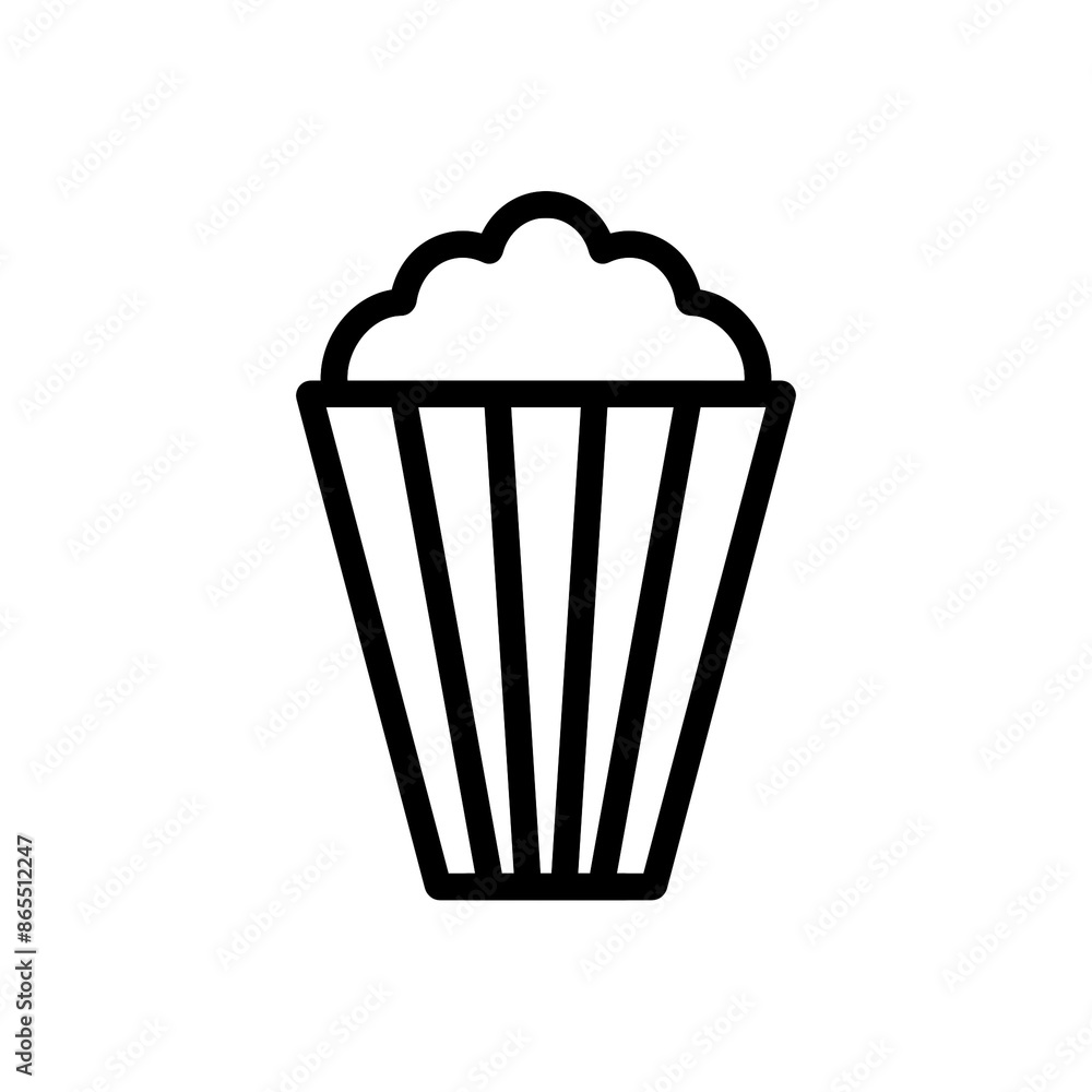 Pop corn icon with simple and modern design Pop corn icon with simple and modern design