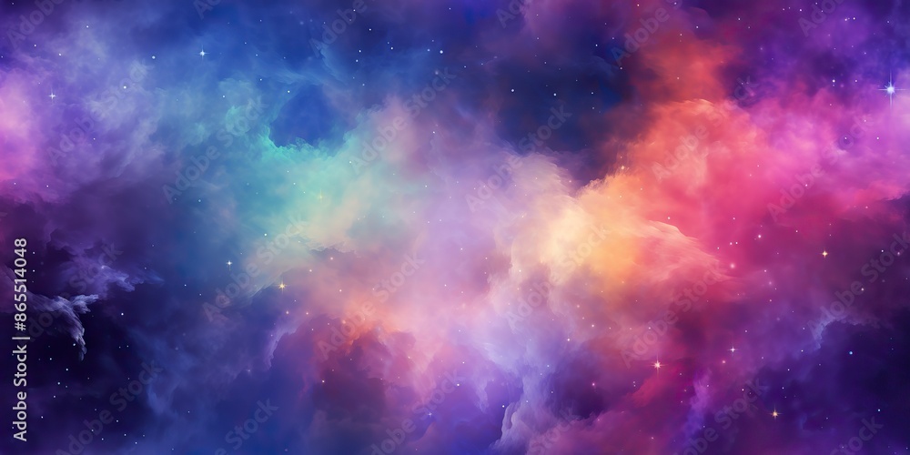 AI Generated. AI Generative. Color bright abstract space cosmic galaxy universe background with many stars decoration. Graphic Art AI Generated. AI Generative. Color bright abstract space cosmic galaxy universe background with many stars decoration. Graphic Art