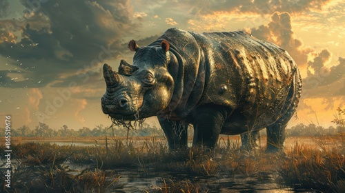 Rhinoceros in the dinosaur era