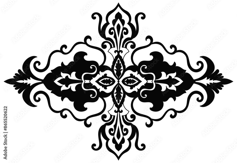 Carpet components. black stripes. rug Oriental ornament with floral motifs. Indian design element for henna tattoo, adult coloring book, greeting card, wedding invitation or spa beauty flyer. Carpet components. black stripes. rug Oriental ornament with floral motifs. Indian design element for henna tattoo, adult coloring book, greeting card, wedding invitation or spa beauty flyer.