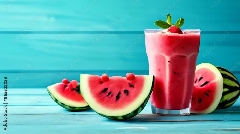 Refreshing watermelon smoothie perfect for summer Refreshing watermelon smoothie perfect for summer