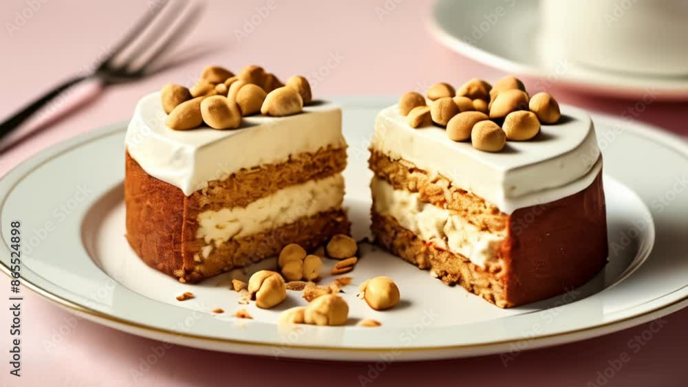 Deliciously indulgent dessert ready to be savored Deliciously indulgent dessert ready to be savored