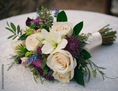 Un bouquet di dalie, ricco e vibrante.
 photo