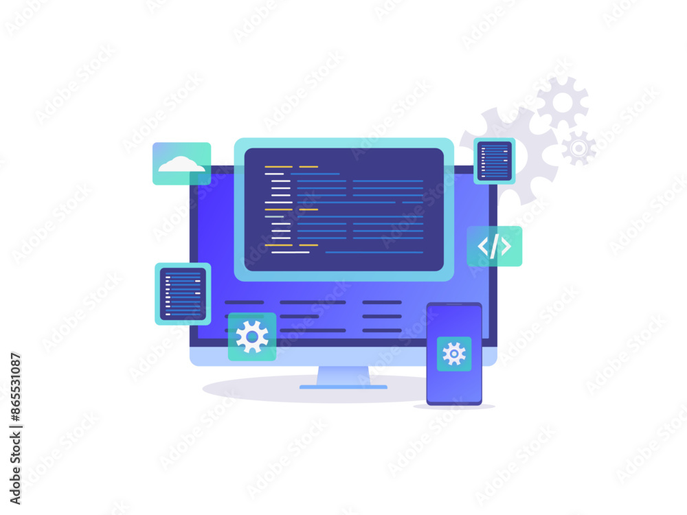 Software Development Vector Software Development Vector