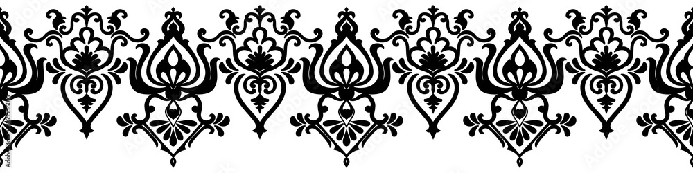 Fototapeta premium carpet pattern Textile digital design motif pattern decor hand made artwork frame gift card wallpaper women cloth front back and duppata print element of baroque ornament paisley abstract border rug