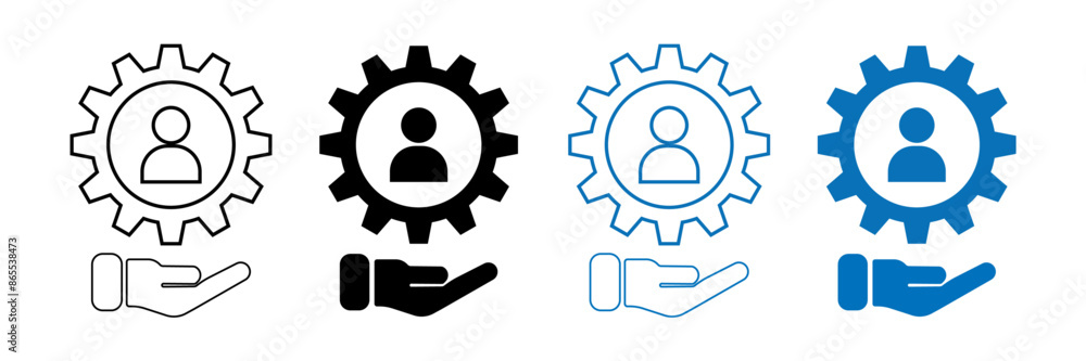 Business management with editable stroke and solid web icon vector set. Business management with editable stroke and solid web icon vector set.