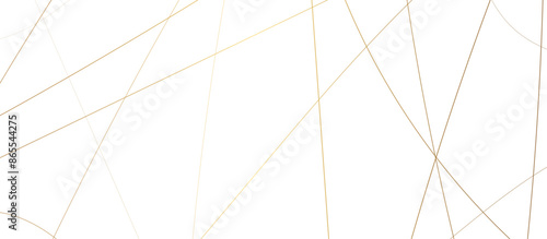 Abstract background golden strokes curved lines digital art simple threads on blank background 