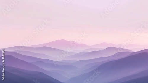 soothing pastel mountain landscape with soft blush and lavender hues aigenerated minimalist wallpaper