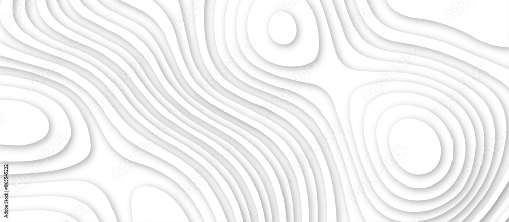 White topography 3d layers papercut design dropshadowed abstract contour map texture 3d design White topography 3d layers papercut design dropshadowed abstract contour map texture 3d design
