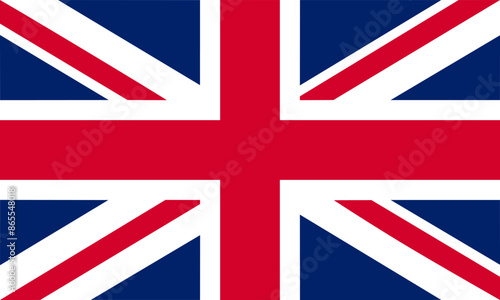 The national flag of the United Kingdom, vector