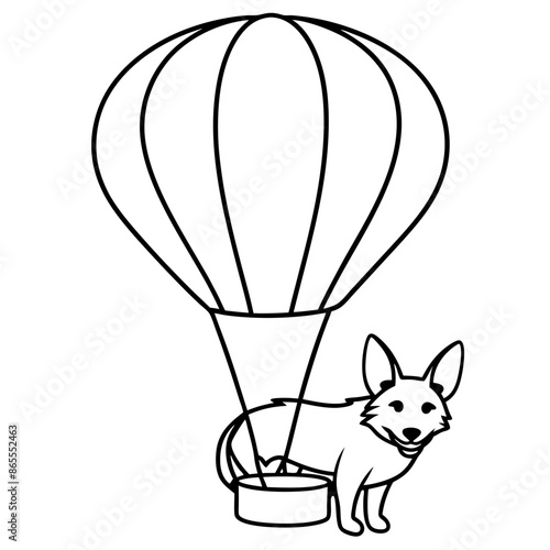 Corgi dog breed coloring page