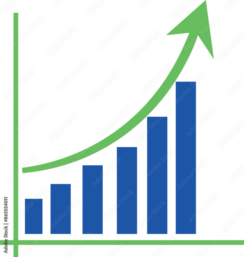 business graph with arrow business graph with arrow