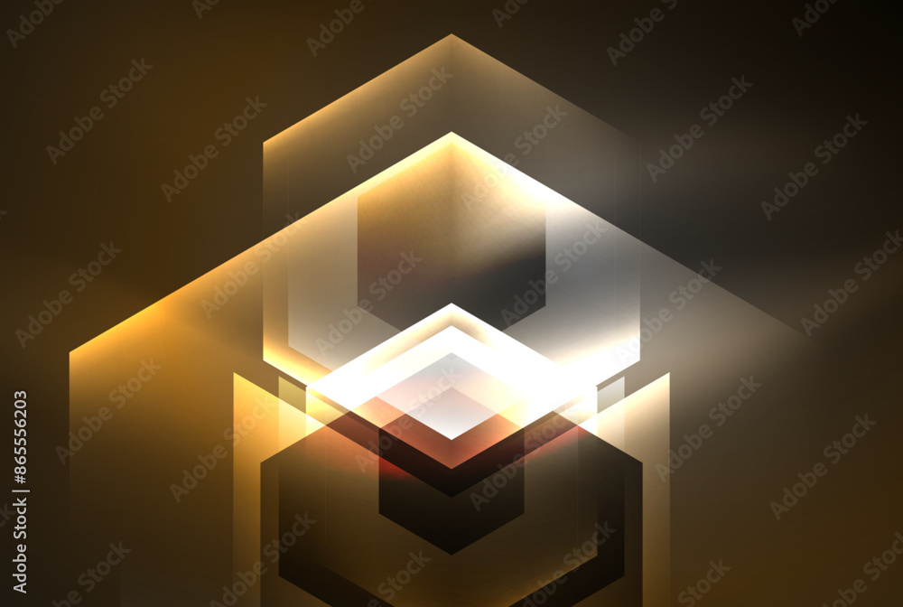 Arrow hexagon neon light glowing shapes background. Vector illustration For Wallpaper, Banner, Background, Card, Book Illustration, landing page Arrow hexagon neon light glowing shapes background. Vector illustration For Wallpaper, Banner, Background, Card, Book Illustration, landing page