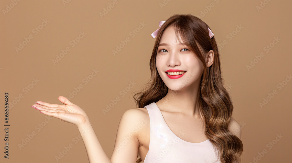 young asian woman plastic surgery concept, copy space young asian woman plastic surgery concept, copy space