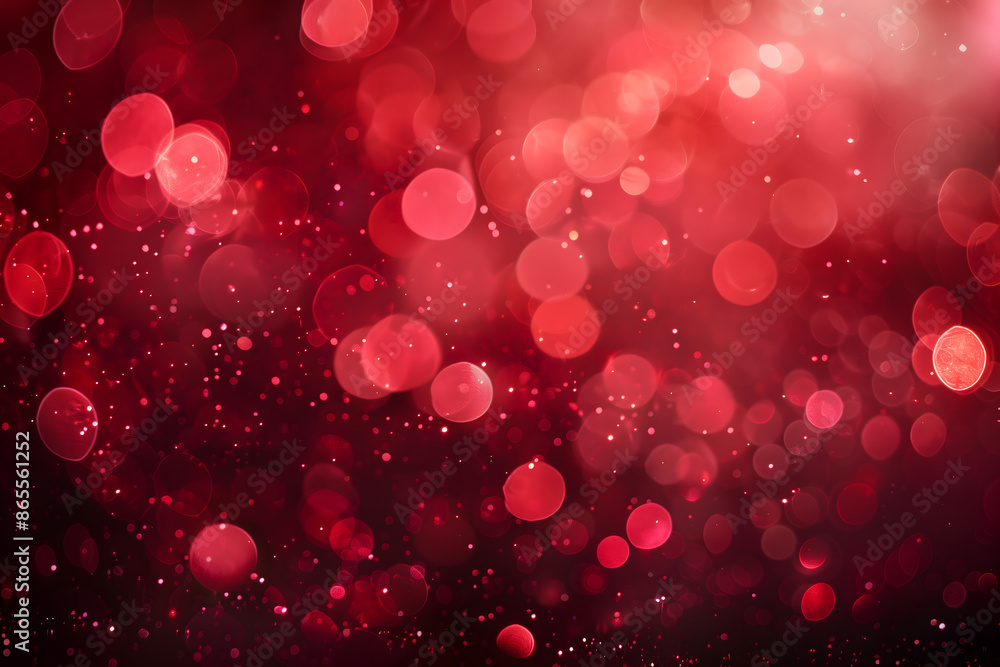 red background with sparkling bokeh lights creates a magical holiday glow. generative ai red background with sparkling bokeh lights creates a magical holiday glow. generative ai