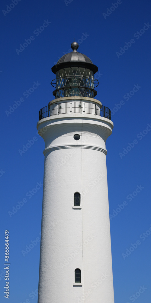 Beacon of the Hirtshals Fyr, beautiful old lighthouse in Denmark. Beacon of the Hirtshals Fyr, beautiful old lighthouse in Denmark.