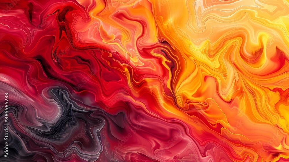 Vibrant Red and Orange Abstract Marbled Background Texture with Swirling Patterns Vibrant Red and Orange Abstract Marbled Background Texture with Swirling Patterns