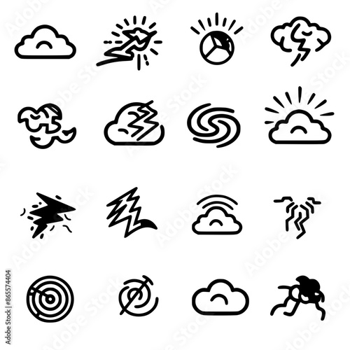 Storm icon, electricity icon, flash icon, lightning icon, thunder icon, thunderstorm icon, weather icon, danger icon, illustration icon, bolt icon, light icon, thunderbolt icon, climate icon, stroke i