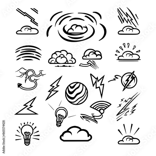 Storm icon, electricity icon, flash icon, lightning icon, thunder icon, thunderstorm icon, weather icon, danger icon, illustration icon, bolt icon, light icon, thunderbolt icon, climate icon, stroke i