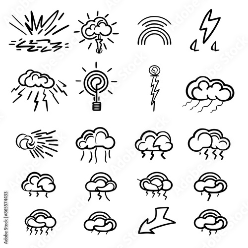 Storm icon, electricity icon, flash icon, lightning icon, thunder icon, thunderstorm icon, weather icon, danger icon, illustration icon, bolt icon, light icon, thunderbolt icon, climate icon, stroke i