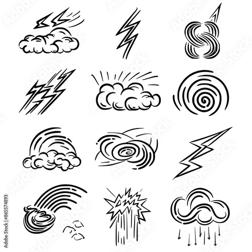 Storm icon, electricity icon, flash icon, lightning icon, thunder icon, thunderstorm icon, weather icon, danger icon, illustration icon, bolt icon, light icon, thunderbolt icon, climate icon, stroke i