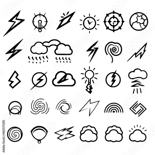 Storm icon, electricity icon, flash icon, lightning icon, thunder icon, thunderstorm icon, weather icon, danger icon, illustration icon, bolt icon, light icon, thunderbolt icon, climate icon, stroke i