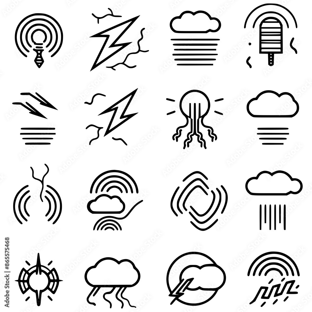 Storm icon, electricity icon, flash icon, lightning icon, thunder icon, thunderstorm icon, weather icon, danger icon, illustration icon, bolt icon, light icon, thunderbolt icon, climate icon, stroke i Storm icon, electricity icon, flash icon, lightning icon, thunder icon, thunderstorm icon, weather icon, danger icon, illustration icon, bolt icon, light icon, thunderbolt icon, climate icon, stroke i