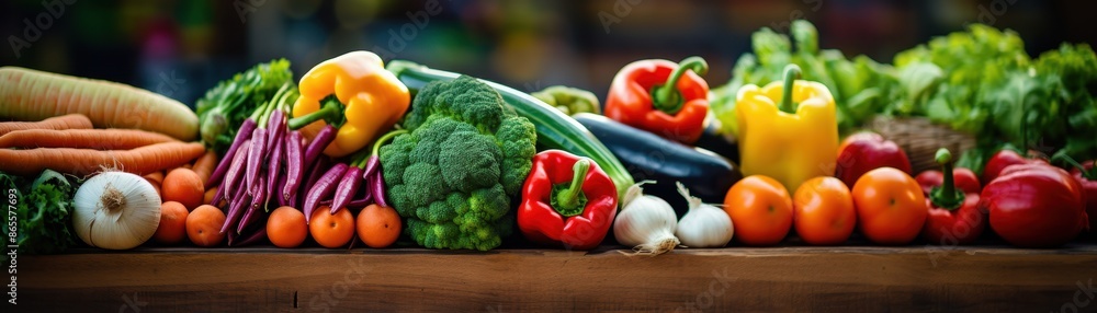 Vibrant grocery store produce section Vibrant grocery store produce section