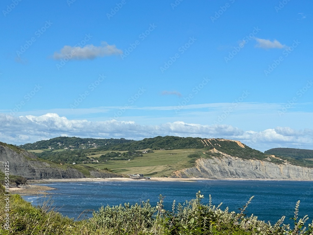 Fototapeta premium Jurassic coast landscape Dorset England 