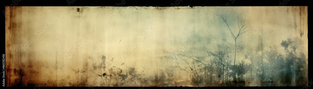 Obraz premium Vintage distressed old photo light leaks