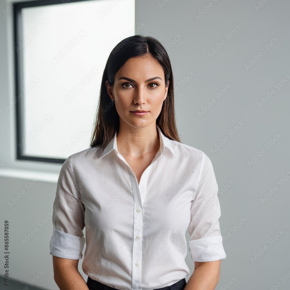 Professional Business Woman in White Shirt Professional Business Woman in White Shirt