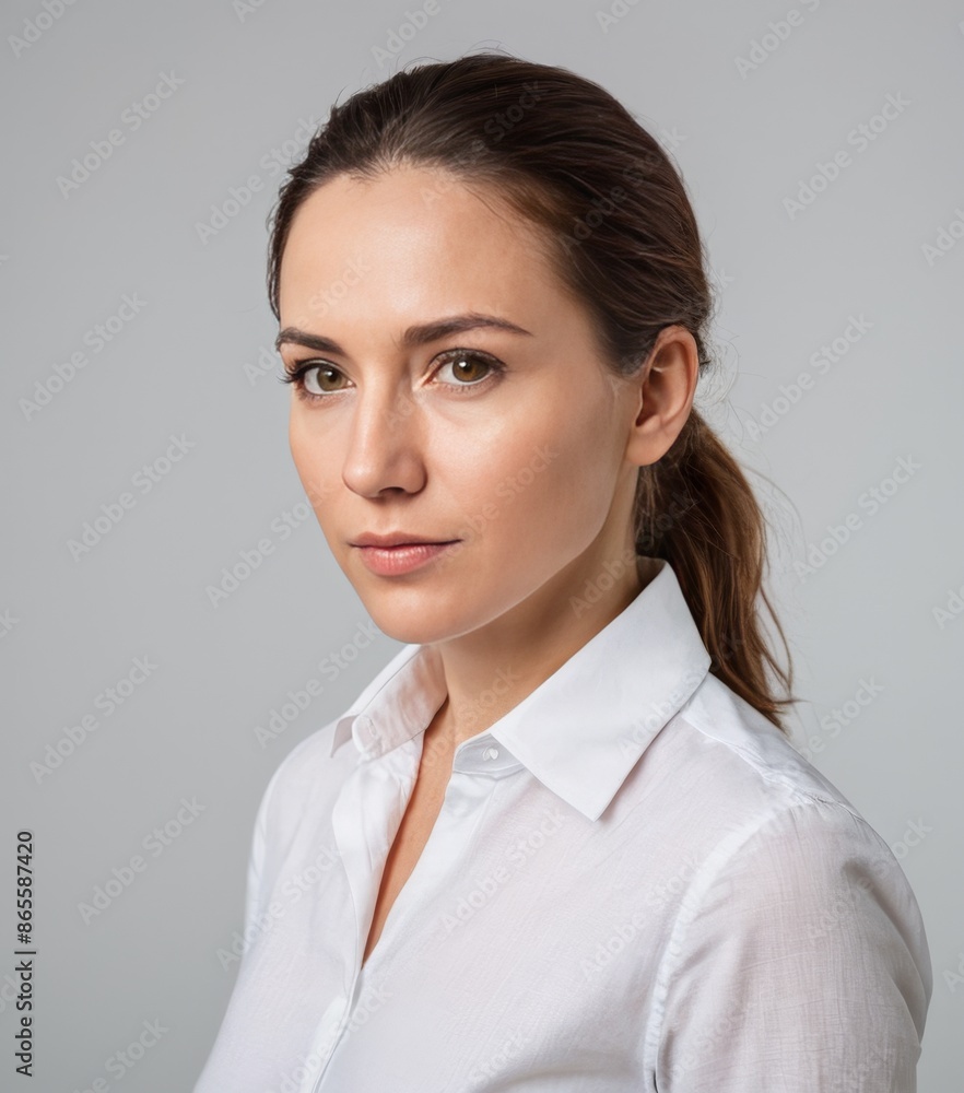Professional Business Woman in White Shirt Professional Business Woman in White Shirt