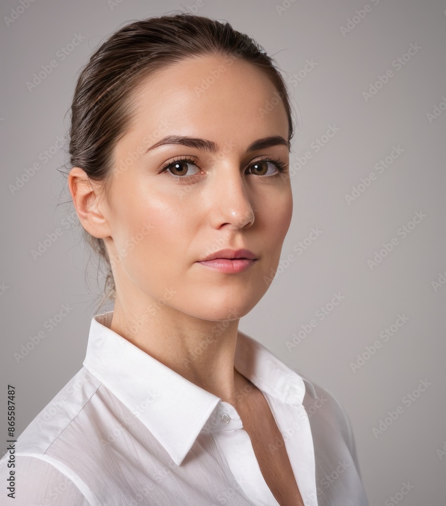 Professional Business Woman in White Shirt Professional Business Woman in White Shirt