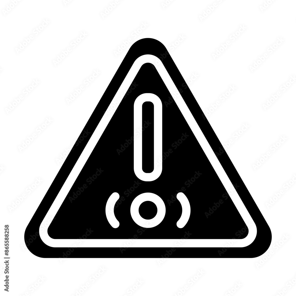 Caution Vector Glyph Icon design Caution Vector Glyph Icon design