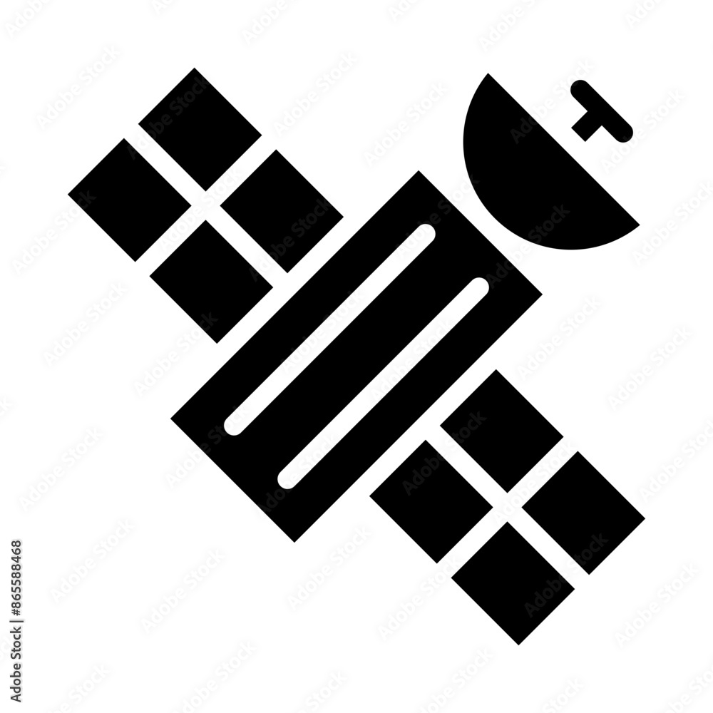 Satellite Vector Glyph Icon design Satellite Vector Glyph Icon design