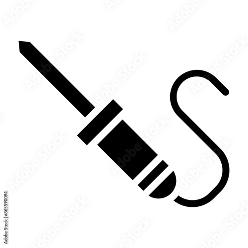 Soldering Vector Glyph Icon Design