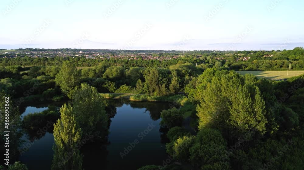 Aerial view of Mouldon Hill Country Park