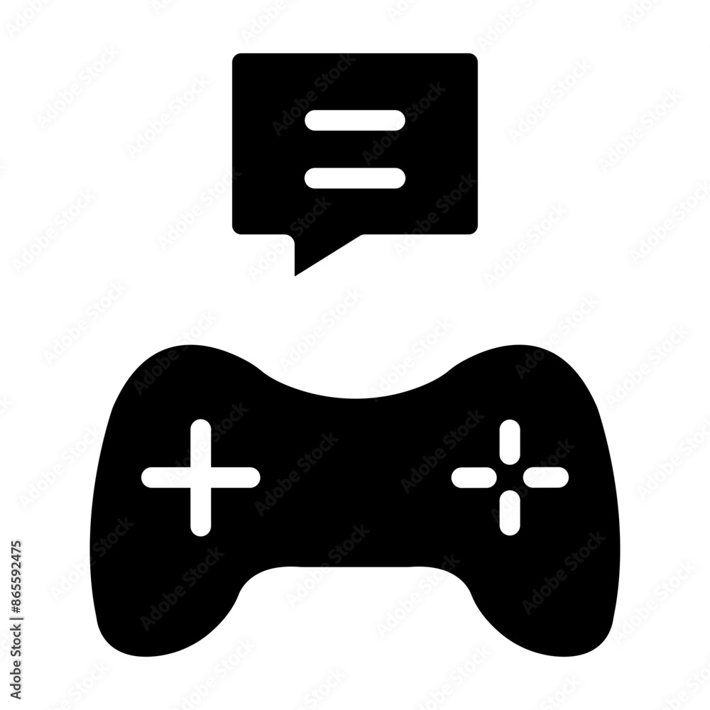 Fototapeta premium Gaming Vector Glyph icon design