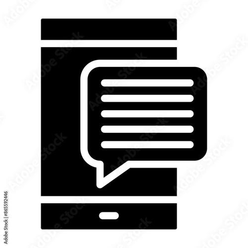 Messages Vector Glyph icon design