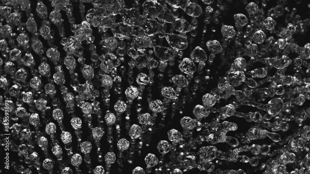 Super Slow Motion of Splashing Water on Black Background with Beautiful Big Water Drops. Filmed on High Speed Cinema Camera, 1000fps. Super Slow Motion of Splashing Water on Black Background with Beautiful Big Water Drops. Filmed on High Speed Cinema Camera, 1000fps.