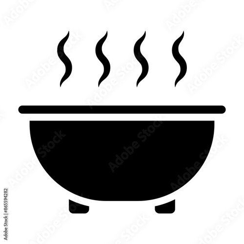 Hot Bath Vector Glyph Icon Design