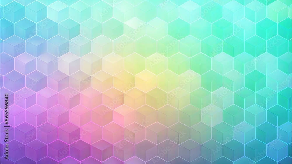 Abstract hexagon pattern with gradient colors Abstract hexagon pattern with gradient colors