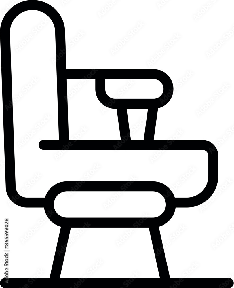 Baby high chair icon, outline style, suitable for web, mobile, print, and infographic Baby high chair icon, outline style, suitable for web, mobile, print, and infographic
