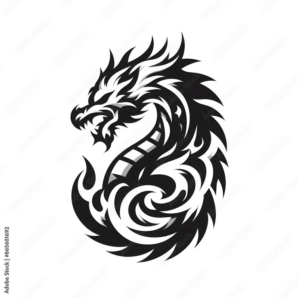 Dragon monotone logo Dragon monotone logo