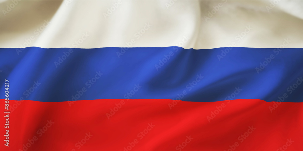 Russia waving flag background.3D illustration of Russian flag Russia waving flag background.3D illustration of Russian flag