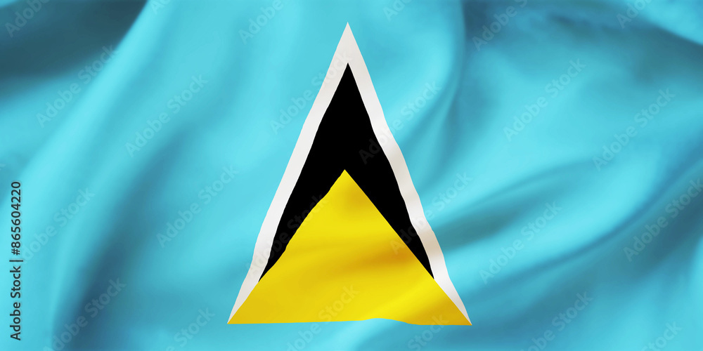 Saint Lucia waving flag background.3D illustration of Saint Lucia flag Saint Lucia waving flag background.3D illustration of Saint Lucia flag
