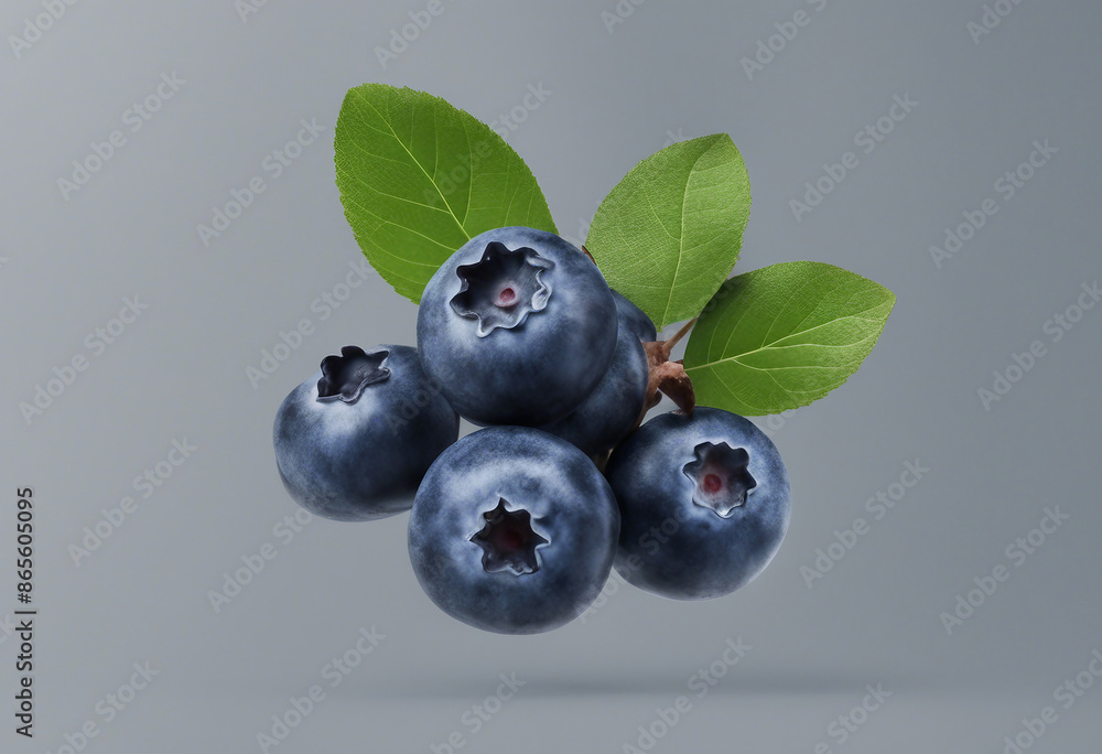 Blueberry isolated Blueberry with leaves on transparent Blueberry isolated Blueberry with leaves on transparent